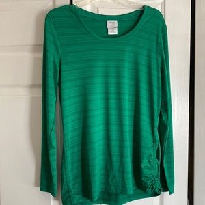 Danskin Now Long Sleeve Green Shirt